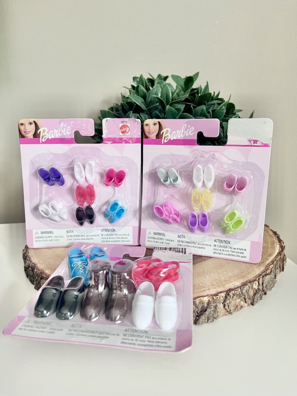 Vintage Barbie Little Extras and Ken doll shoes - 3 packs